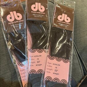 New Donna Bella Keralink hair extensions set (3)